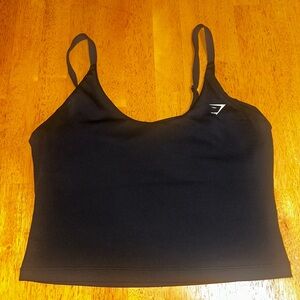 Gymshark Midnight Black Sports Top
